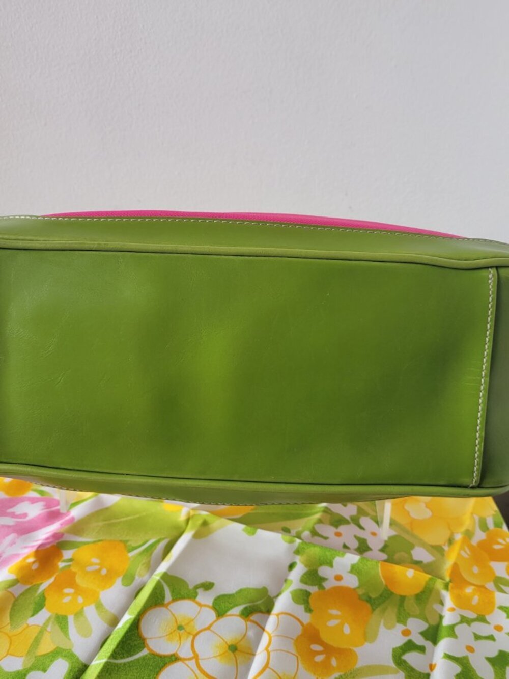 NWOT Vintage Y2K Liz Claiborne Colorblock Canvas Shoulder Bag - Picture 8 of 16